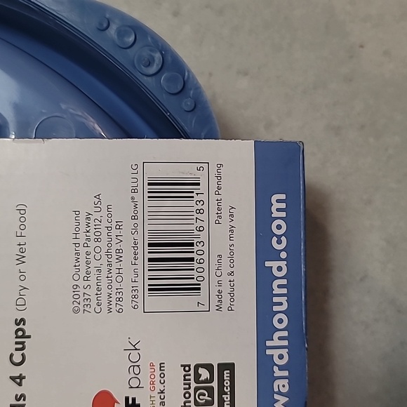 Outward hound Large/Regular fun feeder blue. - Picture 3 of 3